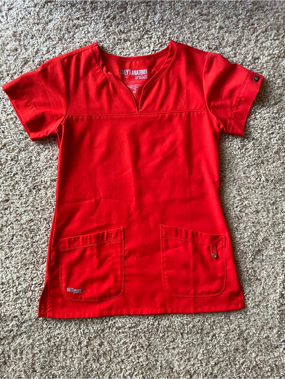 GREY’S ANATOMY Women’s Scrub Top by Barco Size XS